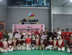 Universitas Awal Bros Gelar Acara Pembukaan Turnamen Badminton Cup I