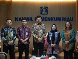 Kanwil Kemenkum Riau menerima Audiensi dari Kepala Kanwil Kemenham Wilayah Sumbar