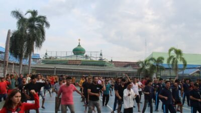 Senam Pagi Warga Binaan Lapas Pekanbaru: Wujudkan Tubuh Sehat, Jiwa Kuat