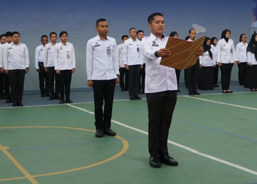 Photo: Jajaran Rutan Kelas IIB Dumai Ikuti Upacara Hari Kesaktian Pancasila