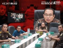 Plt Kajati Riau Beserta Jajaran Ajukan Permohonan RJ Atas Perkara Kejari Meranti Kepada JAM-Pidum Secara Virtual