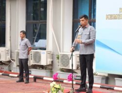 Kemenkum Riau Gelar Apel Pagi, Kakanwil Apresiasi Suksesnya Peresmian Posbakum di Riau