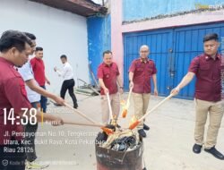 Upaya Perketat Pengawasan, Lapas Pekanbaru Musnahkan Barang Bukti Hasil Razia