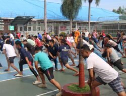 Bangkitkan Energi Positif Melalui Senam Pagi di Lapas Kelas IIA Pekanbaru