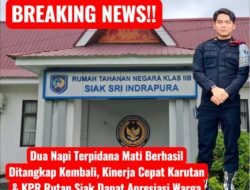 Dua Napi Terpidana Mati Berhasil Ditangkap Kembali, Kinerja Cepat Karutan & KPR Rutan Siak