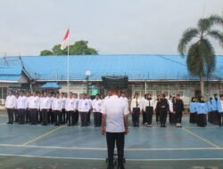 Apel Pagi Rutin di Lapas Kelas IIA Pekanbaru, Kalapas Tekankan Kedisiplinan dan Tanggung Jawab Petugas