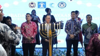 Natal Oikumene 2025 Perkuat Kebersamaan Keluarga Besar Kemenko Kumham Imipas di Riau