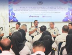 Awali Tahun Dengan Semangat Baru, Kanwil Ditjenpas Riau Gelar Pengarahan Awal Tahun