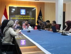 Kemenkum Riau Ikuti Monitoring Temuan Inspektorat Jenderal Pada Satker di Lingkungan Inspektorat Wilayah III Kemenkum