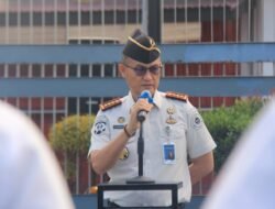 Kalapas Pekanbaru Pimpin Apel Pagi,  Tekankan Disiplin Seragam dan Kebersihan Hunian