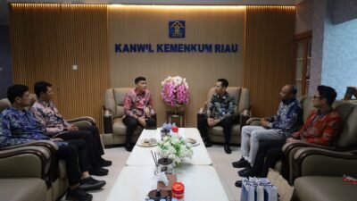 Perkuat Sinergi Layanan ASN, Kanwil Kemenkum Riau Jalin Koordinasi Dengan PT. Taspen Pekanbaru