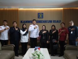 Kanwil Kemenkum Riau Sambut Kunjungan Ketua Pengadilan Tinggi Riau