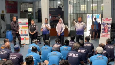 Rutan Kelas I Pekanbaru Gelar Penyuluhan Kesehatan TB-HIV di Blok Hunian