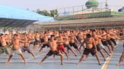 Gerak Sehat Dari Balik Jeruji: Warga Binaan Lapas Kelas IIA Pekanbaru Gelar Senam Bersama