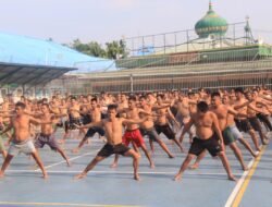 Gerak Sehat Dari Balik Jeruji: Warga Binaan Lapas Kelas IIA Pekanbaru Gelar Senam Bersama
