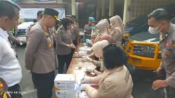 Dukung Program Nasional Pemberantasan Narkoba, Polresta Pekanbaru Laksanakan Tes Urine terhadap 101 Personel