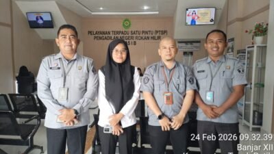 Kanwil Kemenkum Riau Dampingi Tim Advokasi Badan Usaha pada Sidang Perkara Perdata di PN Rokan Hilir