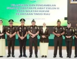 Kejati Riau Gelar Pelantikan dan Pengambilan Sumpah Jabatan Kepala Kejari Rokan Hilir