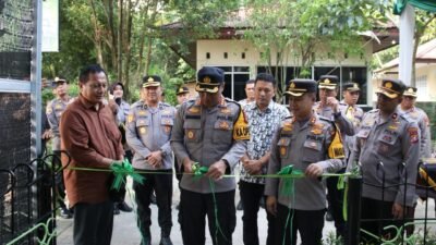 Peresmian Tabung Harmoni Hijau dan Bank Pohon Polsek Kulim, Wujud Dukungan Program Green Policing