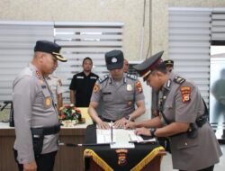 Polresta Pekanbaru Gelar Sertijab Sejumlah Pejabat, Kapolresta Tekankan Profesionalisme dan Pelayanan Prima