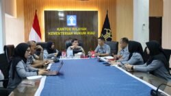 Kakanwil Kemenkum Riau Pimpin Rapat Persiapan Kunjungan Kerja DPD RI