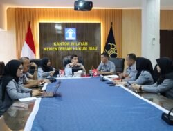 Kakanwil Kemenkum Riau Pimpin Rapat Persiapan Kunjungan Kerja DPD RI