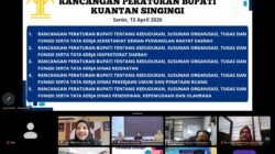 Sinkronkan Kelembagaan Daerah, Lima Ranperbup Kuansing Dikawal Lewat Harmonisasi Strategis