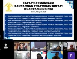 Sinkronkan Kelembagaan Daerah, Lima Ranperbup Kuansing Dikawal Lewat Harmonisasi Strategis