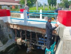 Progres 100%, Polsek Kulim Tuntaskan Pembangunan Jembatan Merah Putih Untuk Dukung Akses Masyarakat