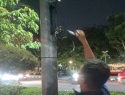 Dishub Pekanbaru Bergerak Cepat Perbaiki LPJU di Jalan Sudirman Yang Dicuri OTK