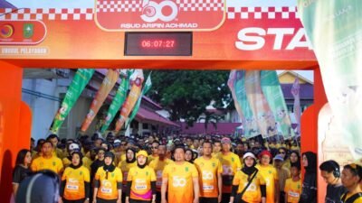 Breaking News: Puncak Peringatan HUT ke 50 RSUD Arifin Achmad Penuh Ditutup Dengan Fun Run