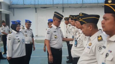 Perkuat Deteksi Dini dan Sinergitas, Lapas Pekanbaru Gelar Apel Pagi