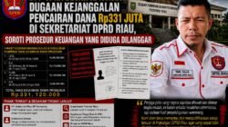 DPP-SPKN Desak KPK Audit Dugaan Kejanggalan Pencairan Dana Rp331 Juta di Sekretariat DPRD Riau