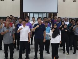 Semarakkan Hari Pengayoman ke-81, Kakanwil Kemenkum Riau Buka Turnamen Tenis Meja dan Olahraga Tradisional