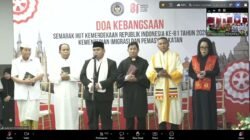 Lapas Pekanbaru Ikuti Doa Kebangsaan Lintas Agama dan Kick Off Semarak HUT ke-81 Kemerdekaan RI