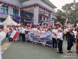 Kanwil Kemenkum Riau Gelar Kegiatan Senam Pagi dan Jalan Santai Dalam Memperingati Hari Pengayoman Ke-81