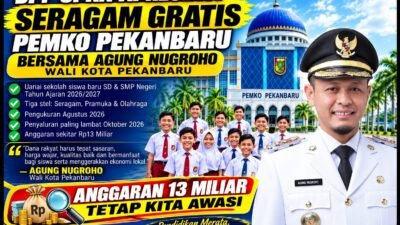 DPP-SPKN Apresiasi Pemko Pekanbaru Terapkan Seragam Gratis Dengan Anggaran Rp13 Miliar, Tetap Kita Awasi Ketat!