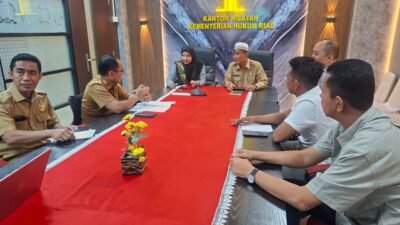 Kemenkum Riau Harmonisasi Ranperbup Pengendalian Gratifikasi Kabupaten Siak