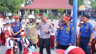 Tanamkan Kepedulian Lingkungan Sejak Dini, Polresta Pekanbaru Gelar Edukasi Green Policing di SDN 68