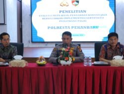 Polresta Pekanbaru Menerima Tim Penelitian Puslitbang Polri