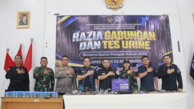 Lapas Pekanbaru Gelar Razia Gabungan Bersama TNI, Polri, dan BNN, Tegaskan Komitmen Pemberantasan Halinar