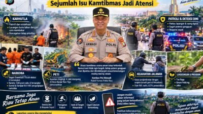 Polda Riau Perkuat Deteksi Dini dan Patroli, Sejumlah Isu Kamtibmas Jadi Atensi