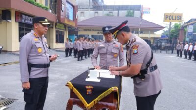 Kapolresta Pekanbaru Pimpin Sertijab Kasat Reskrim, Kompol Sholton Resmi Jabat Kasat Reskrim