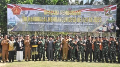 Korem 031/WB Wujudkan Pemerataan Pembangunan, TMMD ke-124 Resmi Dibuka di Bengkalis