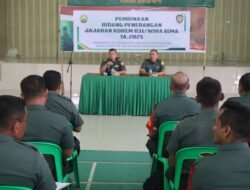 Penrem 031/WB Adakan Pembinaan Penerangan di Wilayah Jajaran Korem 031/WB