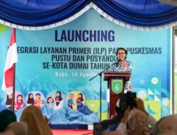 Direktur Jenderal Kesehatan Masyarakat (Kesmas) Kementerian Kesehatan (Kemenkes) RI dr Maria Endang Sumiwi, resmi meluncurkan integrasi layanan primer (ILP) pada Puskesmas, Pustu dan Posyandu se-Kota Dumai